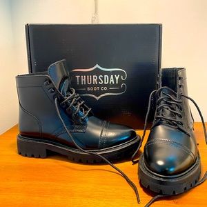 Thursday Boot Co. New Black Captain Stormking Lug Boots S7